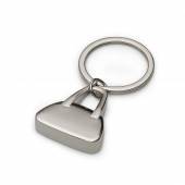 CHM 102-Chaveiro metal formato bolsa, brilhante, gravação à laser