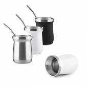COP 224 - Copo Cuia Térmico 250ml, Person,acompanha  Mini Bomba (18 cm) em inox. Grav a laser