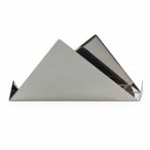 PCT 111-Porta cartão inox espelhado, frete e verso liso.pontas em formato triangular,grav laser