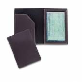 PDC 203-Porta Documentos couro c aba p encaixe de papéis e visor transparente p encaixe de docum, gr