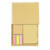 BAE 106-Bloco anot ecol cpost-it.Frente verso liso, três blocos color auto-colantes c 150 folhas, bl