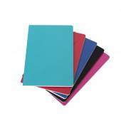 CDN 108-20,4X14 Caderneta grande tipo moleskine com capa de papel,32 folhas am pautadas, grav 1 cor