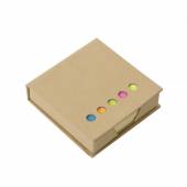 BA025-Bloco de anotações ecológico quadrado com post-it