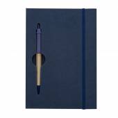CD008-Caderneta de anotações ecológico colorido com caneta