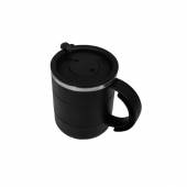 CNM 111-Caneca em aço inox com revestimento plástico fosco, capacidade 400ml, grav 1 cor